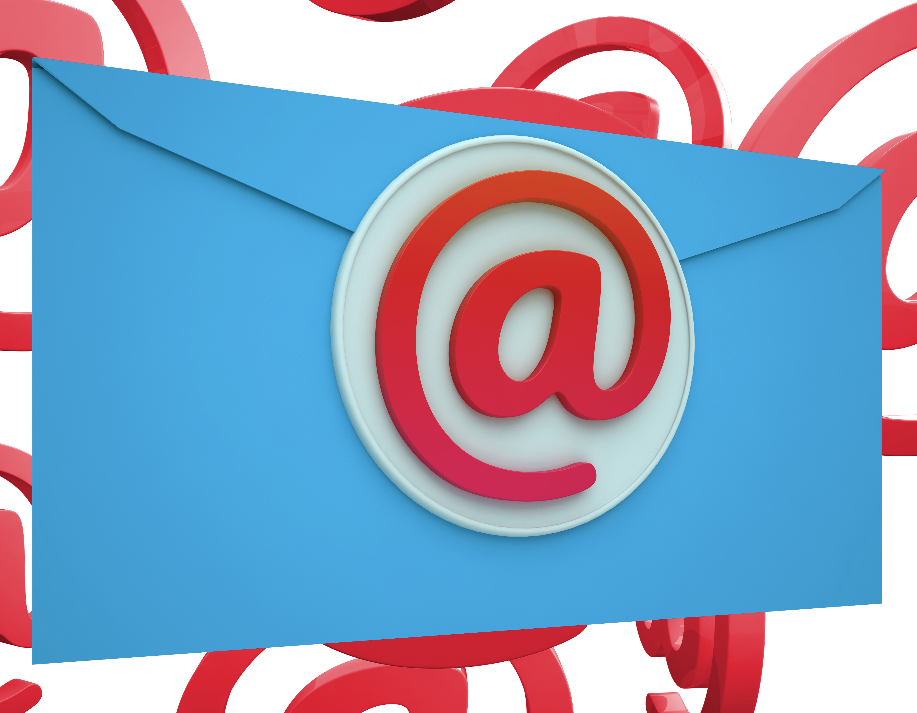 Email Icon Shows Online Mailing Communication Support