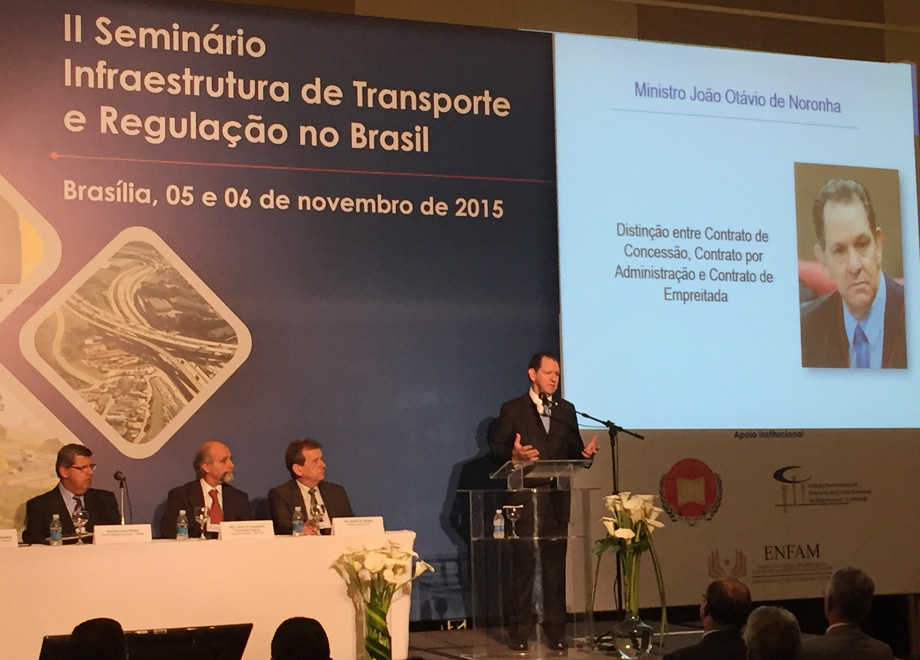 Ministro Noronha participa de seminário sobre infraestrutura de transporte