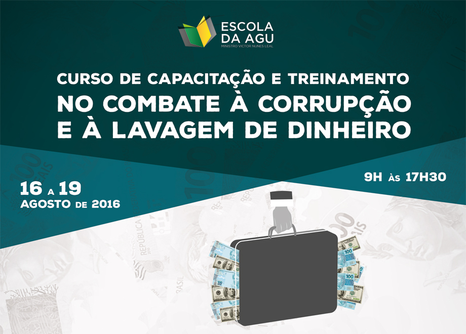 Inscrições abertas para curso sobre combate à corrupção e à lavagem de dinheiro