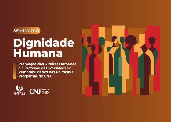 Banner sobre o seminário Dignidade humana