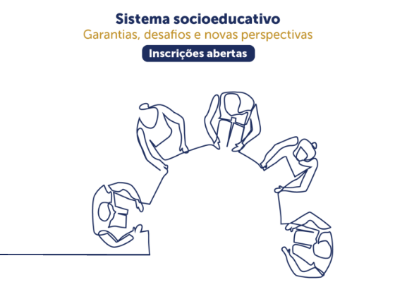 Capa para o curso Sistema socioeducativo, uma parceria Enfam, CNJ e PNUD